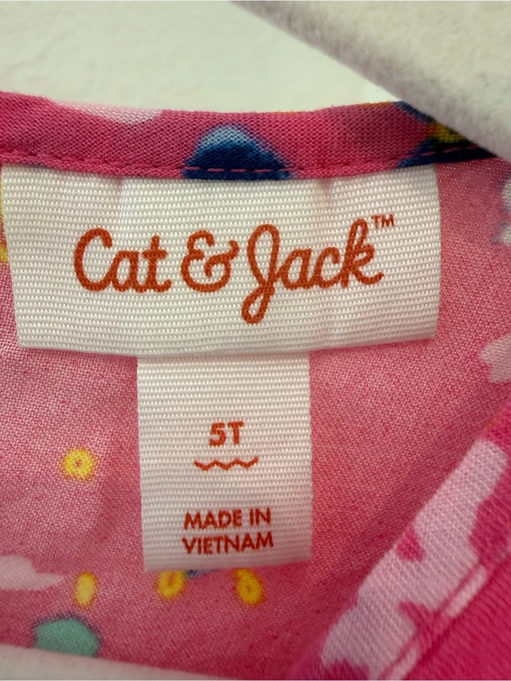 Cat & Jack Hot Pink Floral Ruffle Sleeve Dress